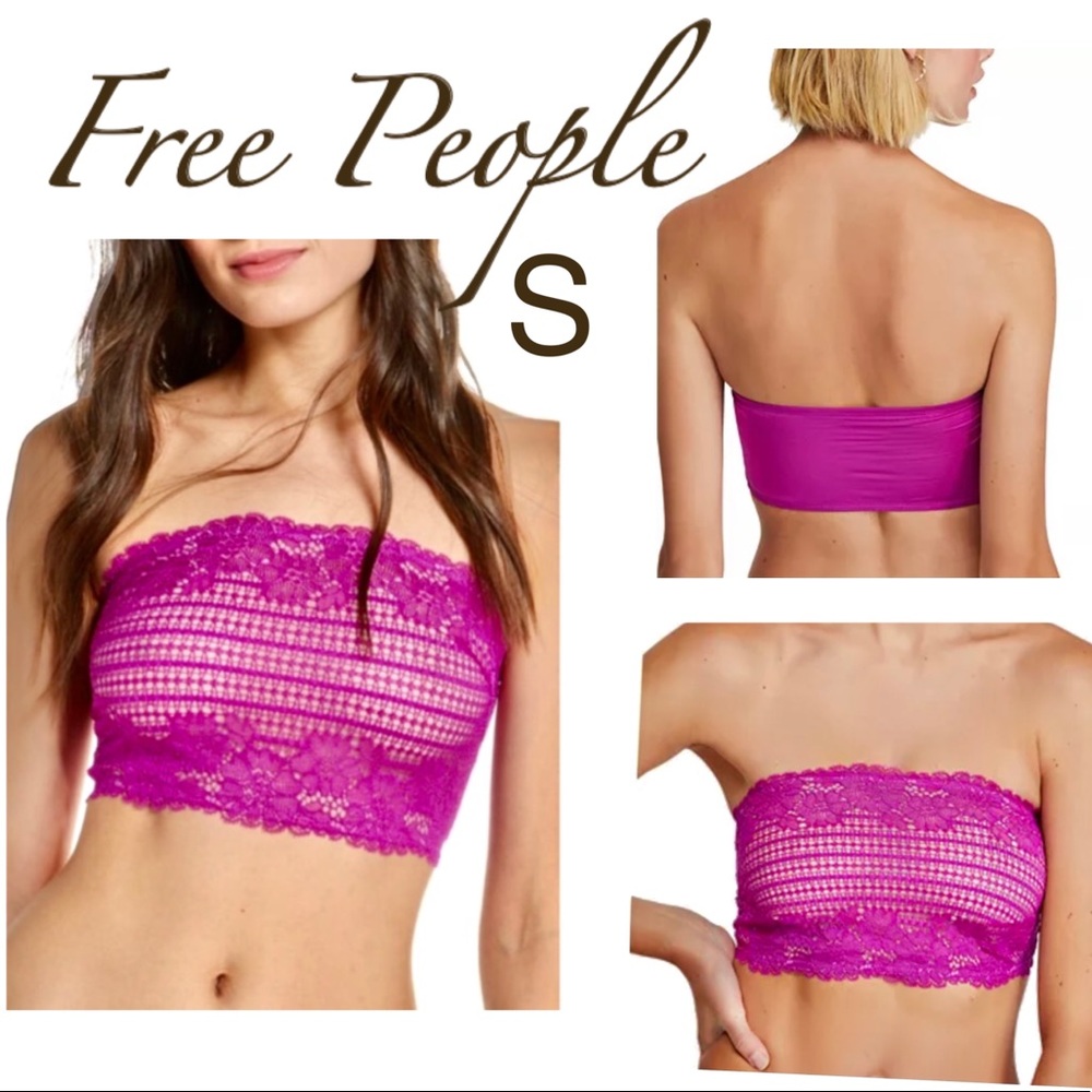 NWT Free People Camila bandeau deep orchid CLOSE OUT FINAL SALE purple pink S